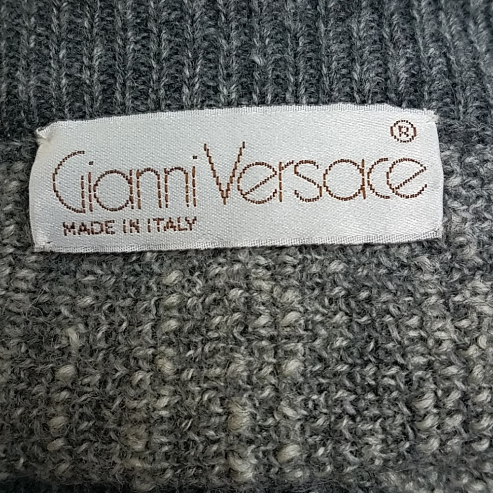 Men's Gianni Versace Gray Sweater 52 - Picture 6 of 6